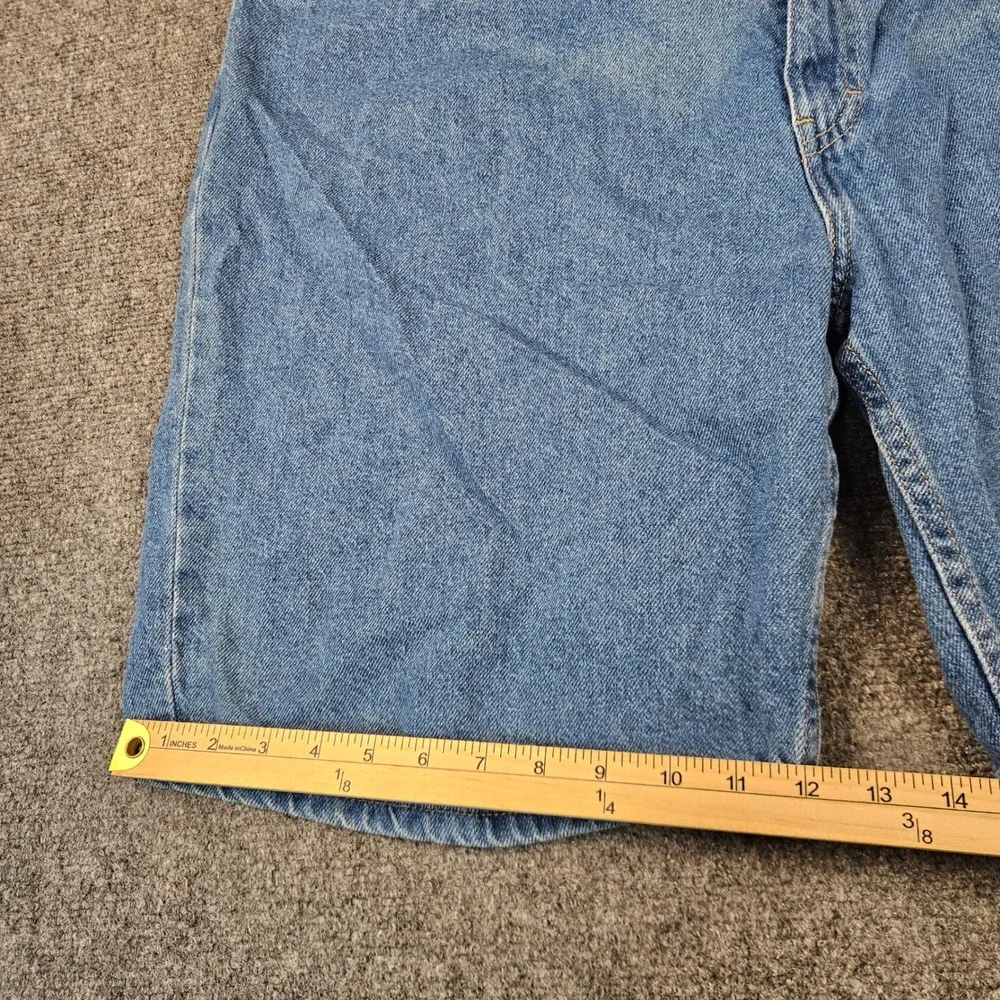 Backroad Blues Denim Mens Jean Shorts Blue Mid Wash 100% Cotton Size 42 125480